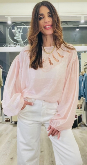 SUSY MIX BLUSA RICAMATA