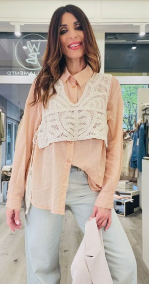 KIKISIX CAMICIA + TOP MACRAME'