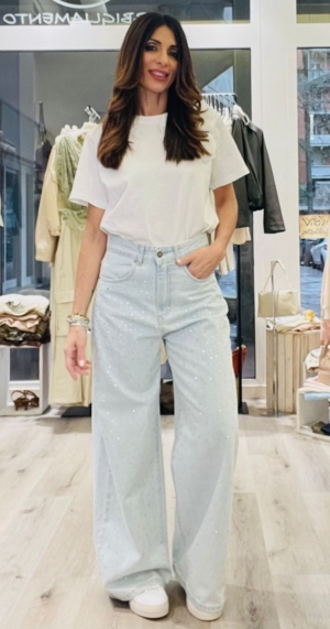 TENSIONE IN JEANS GIUSI STRASS