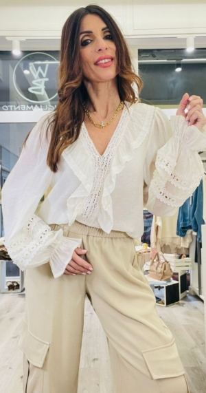 YUO DECIDE BLUSA MUSSOLA RICAMI