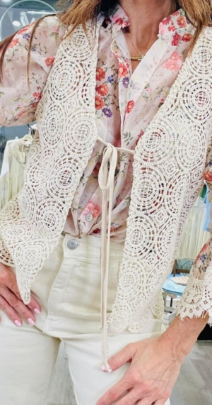 SUSY MIX GILET CROCHET