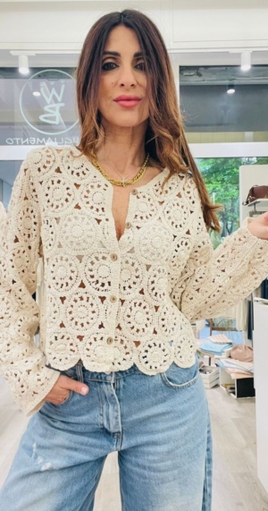 SUSY MIX CARDIGAN CROCHET