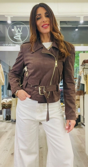 KIKISIX CHIODO SUEDE