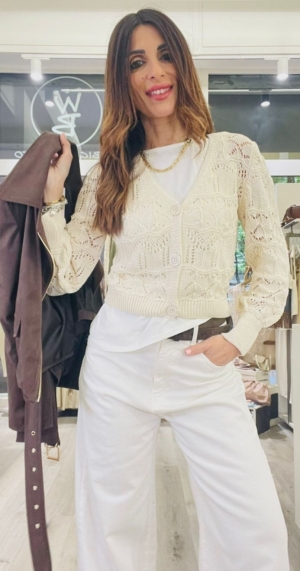 SUSY MIX CARDIGAN TRAFORATO