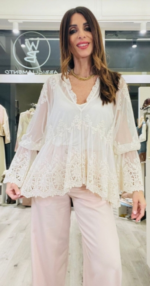 YUO DECIDE BLUSA PIZZO CON CANOTTA