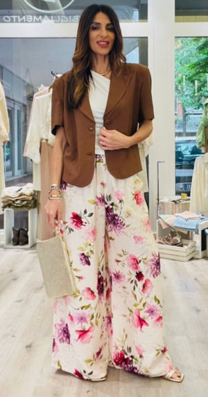 HAVEONE PANTALONE FANTASIA FLOREALE