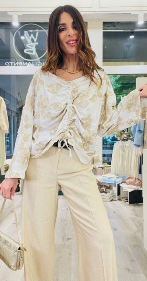 HAVEONE BLUSA ARRICCIO